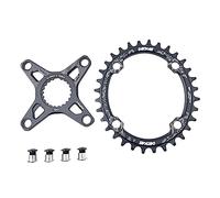 TANGSIYANG Monocorona MTB Corona Ovale for manovella for Bicicletta a 12 velocità con Adattatore a Montaggio Diretto(Oval 32T Combo)