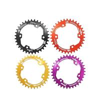 TANGSIYANG Monocorona MTB Corona Rotonda 96bcd Asimmetrica 30T/32T/34T/36T/38T 96 BCD MTB Bike(32T Red)