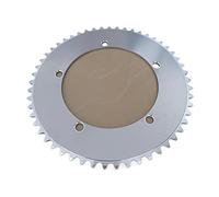TANGSIYANG Monocorona MTB Fixed Gear 144BCD Corona Argento Pista della Bici Ruota di Catena Anello della Catena della Bicicletta velocità Singola 50T 52T 53T(53T)