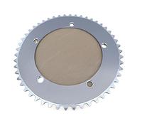 TANGSIYANG Monocorona MTB Fixed Gear 144BCD Corona Argento Pista della Bici Ruota di Catena Anello della Catena della Bicicletta velocità Singola 50T 52T 53T(50T)