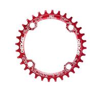 TANGSIYANG Monocorona MTB MTB. CrankSet 32T 34 Denti 3 6t 38 T 104 BCD Corona Rotonda Bici Piatto Bicicletta Ciclismo Corona(34T,Red)