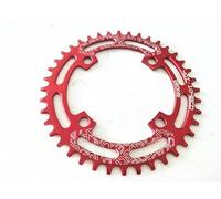 TANGSIYANG Monocorona MTB Rotonda 104BCD 40/42/44/46/48/50/52 T Mountain Bicicletta MTB della Bici for 8-12 velocità Guarnitura in Alluminio Corona(52T,Red)