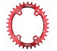 TANGSIYANG Monocorona MTB Rotondo Ovale 96BCD Corona MTB Mountain BCD 96 Bici 30T 32T 34T 36T 38T Guarnitura Piastra Dente Parti(Red 32T Oval)