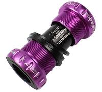 TANGSIYANG Movimento Centrale MTB MTB. Staffa Inferiore della Bicicletta in Alluminio Impermeabile BSA 68/7. Vite da 3 mm/Tipo di Filettatura Cuscinetti a Cravatta in Montagna ASSE(Purple)