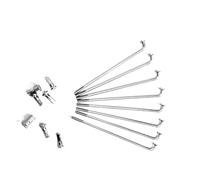 TANGSIYANG Raggi Bicicletta 36 pz/Lotto Raggi della Bicicletta Diametro 2.5mm Lunghezza 70-185mm in Acciaio con(105mmX2.5mm)