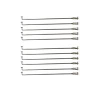 TANGSIYANG Raggi Bicicletta 40 Pz 10G Materiale in Acciaio Inossidabile Bici Elettrica Moto Raggi J-Bend Diametro 3.2mm Mozzo della Bicicletta Ruota del Motore(Length 150mm)