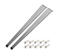 TANGSIYANG Raggi Bicicletta Raggi for Bicicletta in Acciaio Inossidabile for Copri Raggio(10pcs -261MM)