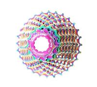 TANGSIYANG Ruota Libera Bicicletta da Strada Ruota Libera a Cassetta Colorata 9 velocità 11-13-15-17-19-21-23-25-28T Volano in Acciaio al Cromo-molibdeno Arcobaleno(Purple)