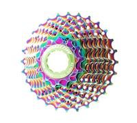 TANGSIYANG Ruota Libera Bicicletta da Strada Ruota Libera a Cassetta Colorata 9 velocità 11-13-15-17-19-21-23-25-28T Volano in Acciaio al Cromo-molibdeno Arcobaleno(Green)