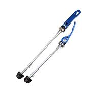 TANGSIYANG Sgancio Rapido MTB Bicchiere mozzo di Biciclette Anteriore Posteriore QR Spiedini a Rilascio rapido MTB ASSE a Leva della Bici da Strada 145/175mm 90G/Coppia Ti Axis Skewer(Blue)