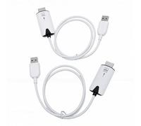 Tangxi Adattatore Display Wireless Ad Alta Definizione, Dispositivo di Mirroring dello Schermo HD 1080P Connettore Multimediale Plug and Play Stabile da 50 M per Presentazione Home