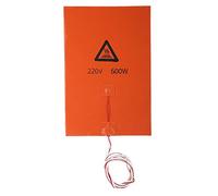 Tangxi Alta Temperatura Letto 120W 200W 600W 750W Letto Caldo Silicone Accessori Stampante Cuscino Riscaldante 12V 220V 3D (Arancione 220v 200w)