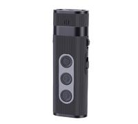 Tangxi Amplificatore per Cuffie Portatile, Amplificatore Ricaricabile con Cuffie Cablate Controllo del Volume Cancellazione del Rumore Suono Vocale Ricaricabile, per Telefoni (BLACK)