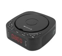 Tangxi ANCHE DEL Lettore CD, Radio Bluetooth di Caricamento Superiore con Display LED Dimmeble Dimmabile di Ricarica USB, per Camera da Letto (Spina Europea)