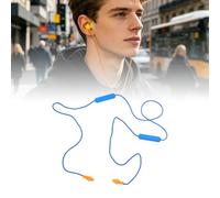 Tangxi Auricolari Bluetooth 5.3 con Cancellazione del Rumore | Cuffie Auricolari Wireless con Archetto da Collo per la Saldatura di Sicurezza Industriale per la Lavorazione del Legno (Filo blu)