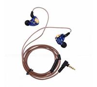 Tangxi Auricolari da Gioco Cablati con Microfono, HiFi Bassi Profondi 3,5 Mm IEM, Driver Dinamico da 11 Mm per Videogiochi, Video Musicali, Telefoni Portatili (BLUE)