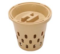 Tangxi Contenitore per Vermicompostaggio Contenitore per Compost Interrato Efficiente per Principianti Letti da Giardino Facili da Usare Design Compatto (bianco panna)