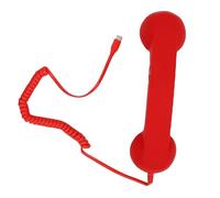 Tangxi Cornetta Telefonica retrò, Cornetta Telefonica Cablata con Ricevitore Portatile, Altoparlante HiFi e Microfono, Ricevitore Ergonomico per Cellulare di Tipo C per Chiamate in (rosso)