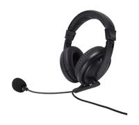 Tangxi Cuffie USB con Microfono, Cuffie Sovrauricolari, Auricolari USB Cablati con Microfono Regolabile a 120 Gradi, Morbido Cuscinetto Auricolare, per Esame del Corso Online