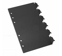 Tangxi Divisore A6 Dal Design Delfino con Indice Estraibile Divisori di Pagina in Plastica Antistrappo per Pianificatori e Quaderni 4 Set (BLACK)
