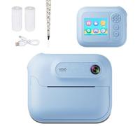 Tangxi Fotocamera di Stampa Istantanea per Bambini, 2,4 "Screen 1080p HD Video Digital Camera con 3 Rotoli di Stampa, MP3 e Game Player per Girls Boys (BLUE)