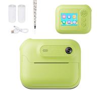 Tangxi Fotocamera di Stampa Istantanea per Bambini, 2,4 "Screen 1080p HD Video Digital Camera con 3 Rotoli di Stampa, MP3 e Game Player per Girls Boys (GREEN)