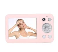 Tangxi Fotocamera Digitale 4K 64MP, Fotocamera retrò a Doppio Schermo con Zoom 18X Messa a Fuoco Automatica Stabilizzazione Elettronica per Ritratti Paesaggi Riprese Vlog (PINK)