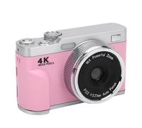 Tangxi Fotocamera Digitale, 4K UHD 48MP Sensore CMOS 16x Zoom Digitale Focus Automatico Anti -Shake Fotocamera Portatile Compatta, per la Registrazione Video di Fotografia di Viaggio (Pink)