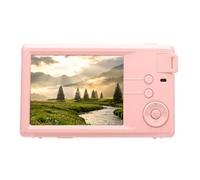 Tangxi Fotocamera Digitale per Studenti Adolescenti, 48MP 1080P HD Zoom 16X Messa a Fuoco Automatica Stabilizzatore D'Immagine Flash Schermo TFT da 3 Pollici per Fotografia di Vlogging (PINK)