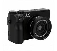 Tangxi Fotocamere Digitali retrò 5K, Zoom Digitale 18x da 75 MP, Flash | Doppio Obiettivo da 75 MP e Video Ultra HD 5K, Innovativo Flash Pop-up, WiFi e Telecomando Tramite App, Schermo da 3