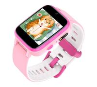 Tangxi Kids Water Proof Smart Watch, Game HD Touch Screen Dual Camera Music Playrs Camera Pavalato di Compleanno della Sveglia, per Ragazze di età Compresa tra 7 8 9 10 10 (Pink)