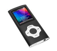 Tangxi Lettore MP3 da 32 GB con Bluetooth 5.3, Lettore Musicale Portatile con Schermo da 1,8 Pollici, Radio FM, di Libri Elettronici, con Cuffie, per Sport All'aria Aperta (BLACK)