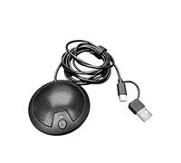 Tangxi Microfono da Tavolo USB, Microfono A Condensatore Ad Alta sensibilità Interruttore di Riduzione del Rumore Integrato Trasmissione Stabile Cavo Lungo 2 M Tipo C e Interfaccia USB
