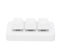 Tangxi Mini Tastierino a 3 Tasti Tastiera Macro da Gioco Meccanica USB Wireless 2 in 1 Tastiera Personalizzata Programmabile e Sostituibile a Caldo, per Giochi OSU Lavoro D'ufficio (White)