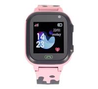Tangxi Smart Watch per bambini, impermeabile, touchscreen 2G GSM cellulare, con posizione LBS, chiamata vocale, SOS, modalità classe, regalo per 4-12 anni (rosa)