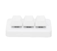Tangxi Tastiera a 3 Tasti, Tastiera Meccanica Personalizzata Bluetooth Cablata USB con Design Ergonomico, per Computer Universali Linux IOS (WHITE)