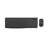 Tangxi Tastiera e Mouse Bluetooth, Set Doppia Tastiera e Mouse Wireless Bluetooth 2.4G, Copritasti a 105 Tasti con Tasti Divisi Retroilluminati, Layout a Grandezza Naturale, per Computer (BLACK)
