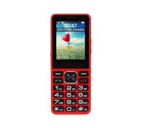 Tangxi Telefono Cellulare 4G con Dock di Ricarica 48 MB 128 MB Schermo da 2,4 Pollici Telefono Sbloccato per Anziani SOS Cellulare di Base con Chiave Grande per Anziani (rosso)