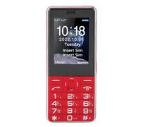Tangxi Telefono Cellulare Sbloccato 2G, Telefono Cellulare Base con Chiave Grande con Schermo a Colori da 2,4 Pollici, Altoparlante per Chiamate di Emergenza SOS con Doppia SIM per (rosso)