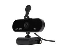 Tangxi Webcam 2K con Microfono, Messa a Fuoco di Fase PDAF, Webcam USB per Computer Plug and Play da 5 MP, per Riunioni in Live Streaming