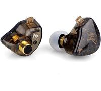 Tangzu wan'er IEMs - Auricolari in-ear con driver dinamico da 10 mm, con diaframma in PET, isolamento acustico, con cavo intrecciato OFC staccabile, per audiofili, musicisti, cantanti, chiese (nero,