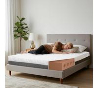 TANHK Materasso singolo a memoria di forma Made in Italy | Ortopedico medio fermezza | Sistema anti punti di pressione | Ipoallergenico, anti batteri e acari (Foliage, 200 x 200)