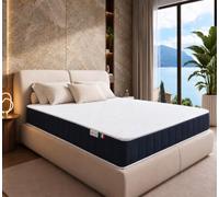 TANHK Materasso | supporto ortopedico medio rigido | formula ibrida memoria e waterfoam | 100% Made in Italy | traspirante, antiacaro e antibatterico (Avvolgente, 120 x 190)