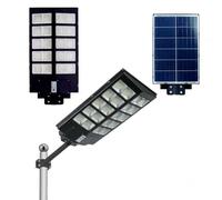 Lampione Stradale Solare Faro LED 1500W Crepuscolare Telecomando Impermeabile