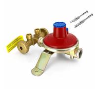 TANIASHOP Mini Centralina GPL 2 Bombole 7Kg/h Regolatore Gas Bassa Pressione 30 mbar con Valvole Sicurezza