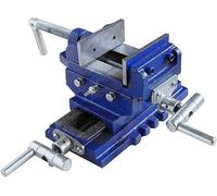 TANIASHOP Morsa a Croce con Ganasce 100Mm per Trapano a Colonna Stringente Da Banco Strettoia 2 Asse Morsa da banco Morsa a croce