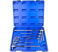 TANIASHOP Serie 8 Chiavi Esagonali da 2-10mm con impugnatura a T Asta Scorrevole Chiavi a Brugola Esagonali con impugnatura a T Maniglia a Rotazione Rapida Acciaio Cromo Vanadio