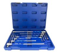 TANIASHOP Serie 8 Chiavi Torx T10-T55 con Manico impugnatura a T Scorrevole Chiavi con impronta TORX Maniglia a Rotazione Rapida Acciaio Cromo Vanadio