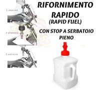 Tanica 10 Litri Rifornimento Rapido Con Interruzione Erogazione Automatica