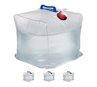 Tanica 20 L acqua campeggio pieghevole set 4 rubinetto BPA free serbatoio manici